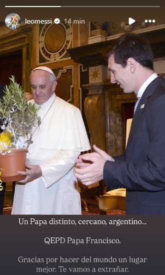 El mundo del deporte llora la muerte del Papa Francisco 4 WhatsApp Image 2025 04 21 at 12.33.00 - 3