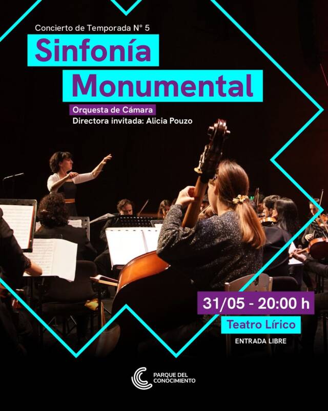 Alicia Pouzo dirigirá la Orquesta de Cámara en una noche de sinfonía monumental 2 Sinfonía monumental dirigida con Alicia Pouzo