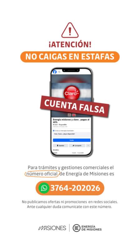 Desde EMSA advierten por la intensificación de estafas con cuentas falsas 5 WhatsApp Image 2025 05 20 at 10.10.57 - 4