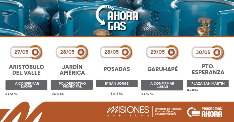 “Ahora Gas”: cómo y dónde acceder al beneficio en el mes de mayo 10 ahora gas mayo 4 - 9