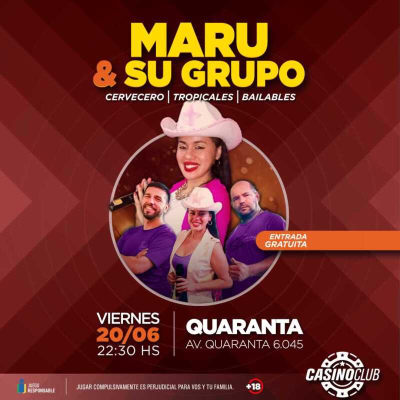 Celebremos juntos en el Casino Club con música y talento nuestro 5 25 06 20 MARU Y SU GRUPO Flyer Feed 1 - 4