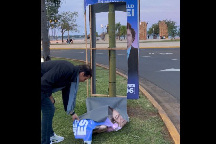 Diego Hartfield en Radio Up: "El Estado está asfixiando a los que quieren trabajar en Misiones" 7 Hartfield criticó que le rompieran los carteles de campaña en la costanera de Posadas.