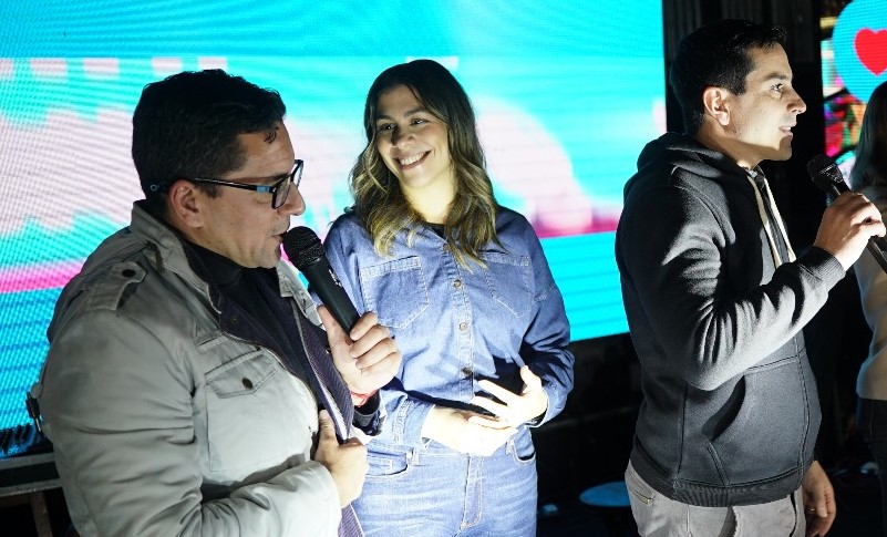 Marini Centeno junto a Alejandro Chini y Pablo Velázquez