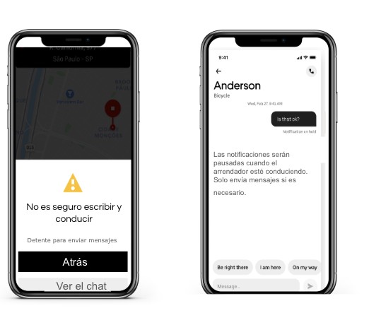 Uber Stop Chat: la función en motos que evita accidentes 3 “En Uber creemos en la tecnología como una aliada para promover la seguridad vial”, explicó Eleonora Turk, Responsable de Comunicaciones de Seguridad de Uber Argentina.