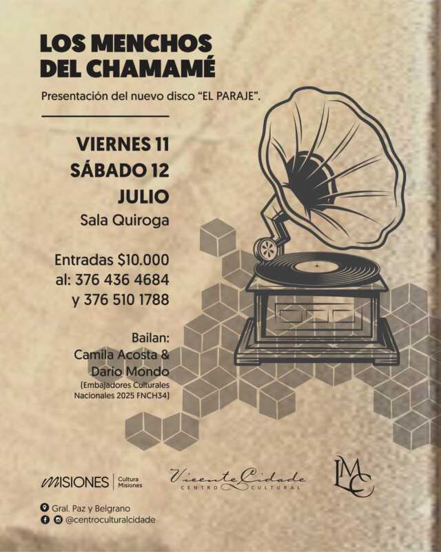 El lanzamiento del disco será en Posadas