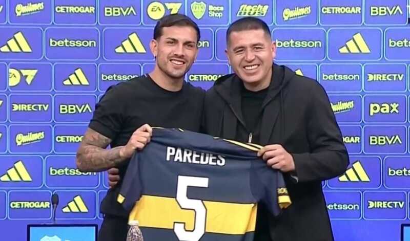 Boca busca dar vuelta la página ante Unión: ¿debuta Paredes? 5 Paredes en Boca 1 - 4