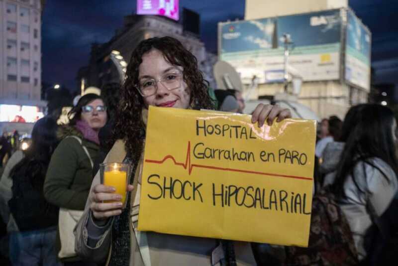 Trabajadores del Hospital Garrahan mantienen reclamos ante la falta de respuestas del Gobierno 4 Trabajadores