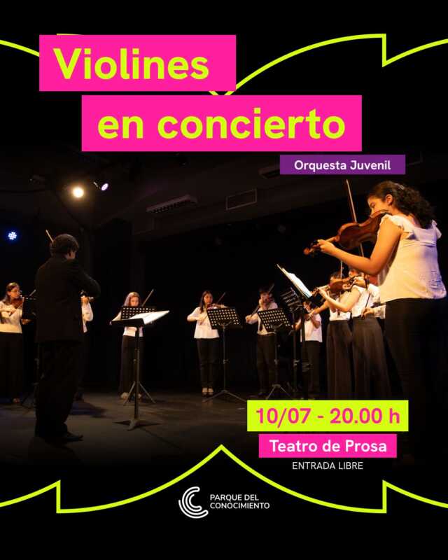 Jueves de violines en el Parque del Conocimiento 3 El jueves 10 a partir de las 20 horas se presentarán en el parque del conocimiento