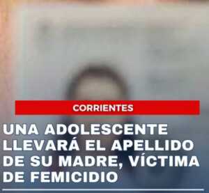 Una adolescente dejará de llevar el apellido de su padre condenado por el femicidio de su madre 8 das - 7