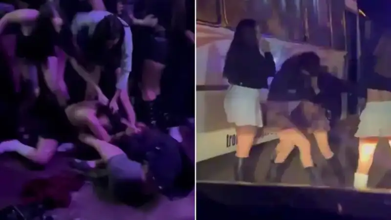 video brutal pelea mujeres un boliche santa fe termino una joven herida - 4