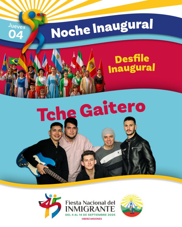 Fiesta Nacional del Inmigrante: grilla de shows, colectividades y precios de entradas 2 Todo el cronograma de la Fiesta del Inmigrante 2025 en Oberá