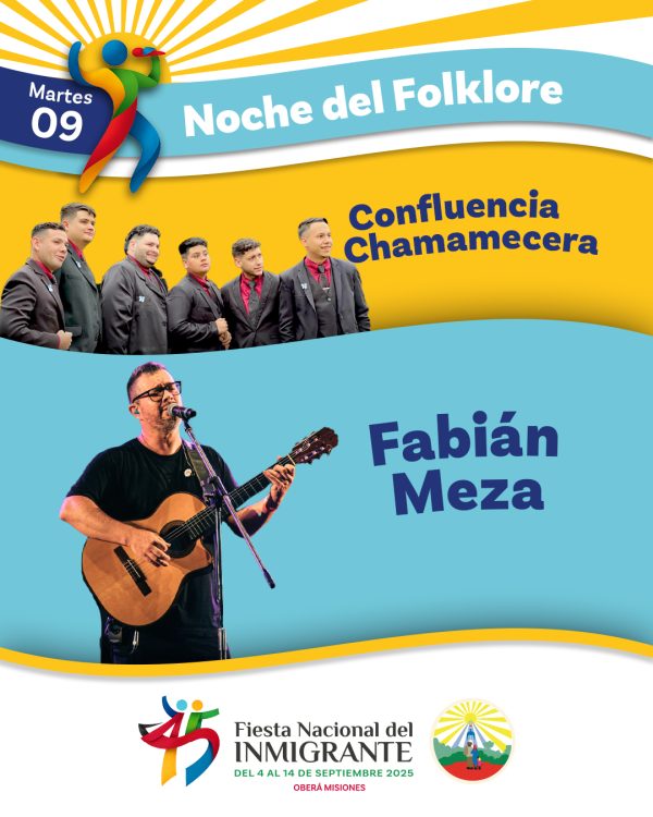 Fiesta Nacional del Inmigrante: grilla de shows, colectividades y precios de entradas 12 09 Noche de Folcklore 1 600x750 1 - 11