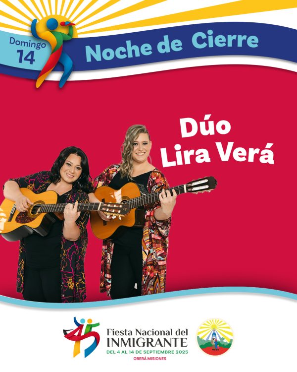 Fiesta Nacional del Inmigrante: grilla de shows, colectividades y precios de entradas 22 14 Noche de Cierre 600x750 1 - 21