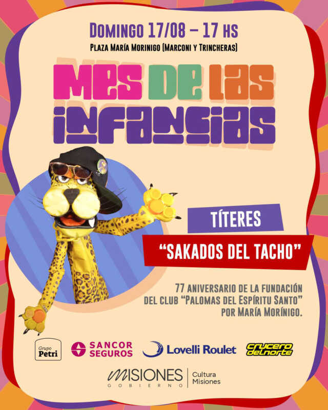 Arte, música y cultura para todos este fin de semana en Posadas 10 20250815 sacados del tacho1 - 9