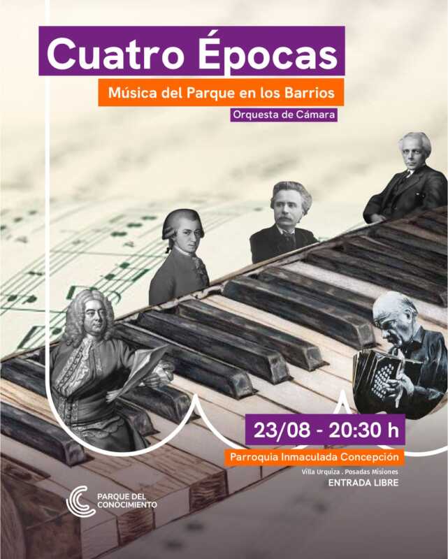 La Orquesta de Cámara presenta Cuatro Épocas en Villa Urquiza 3 La orquesta de cámara presentará un concierto gratuito de música de cámara en Villa Urquiza