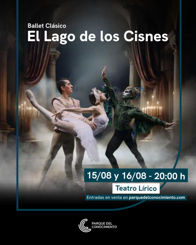 El ballet clásico se presenta el viernes 15 y sábado 16 en el parque del conocimiento 
