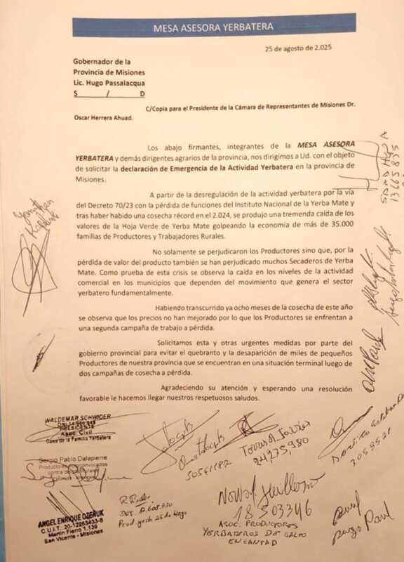 Yerbateros piden la emergencia del sector: “Tenemos el bolsillo vacío, esto no da para más” 2 WhatsApp Image 2025 08 25 at 07.54.23 - 1