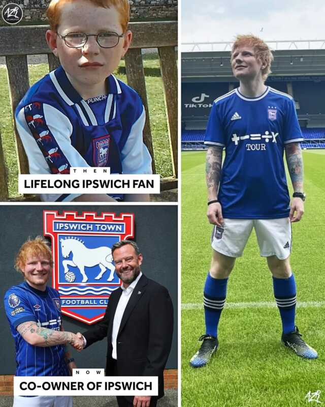 Ed Sheeran fue registrado como jugador del Ipswich Town 3 ed sheeran futbol