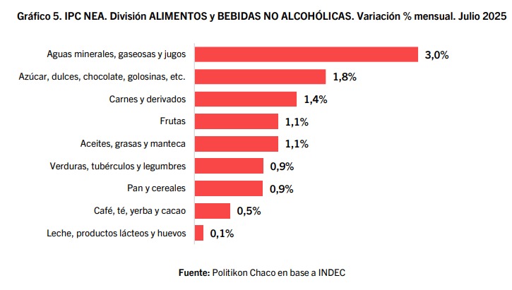 Según el INDEC, la suba de precios fue de 1,9% en julio: cómo le fue al NEA 2 inflación