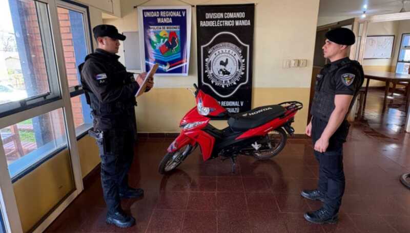 Misiones: Detienen ladrones y recuperan cinco motos robadas 2 2 3 - 1
