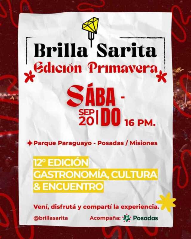 Posadas celebra la primavera con chamamé, gastronomía y música en vivo 5 20250917 acm 12 brilla sarita 768x960 1 - 4