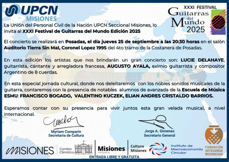 La XXXI edición del Festival Guitarras del Mundo.