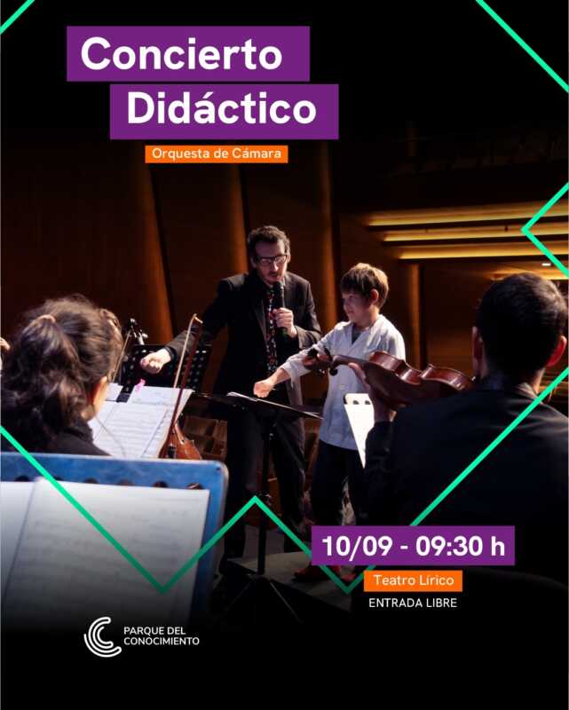 Concierto didáctico de la Orquesta de Cámara en el Parque 2 Concierto didáctico con la orquesta en el Parque del Conocimiento