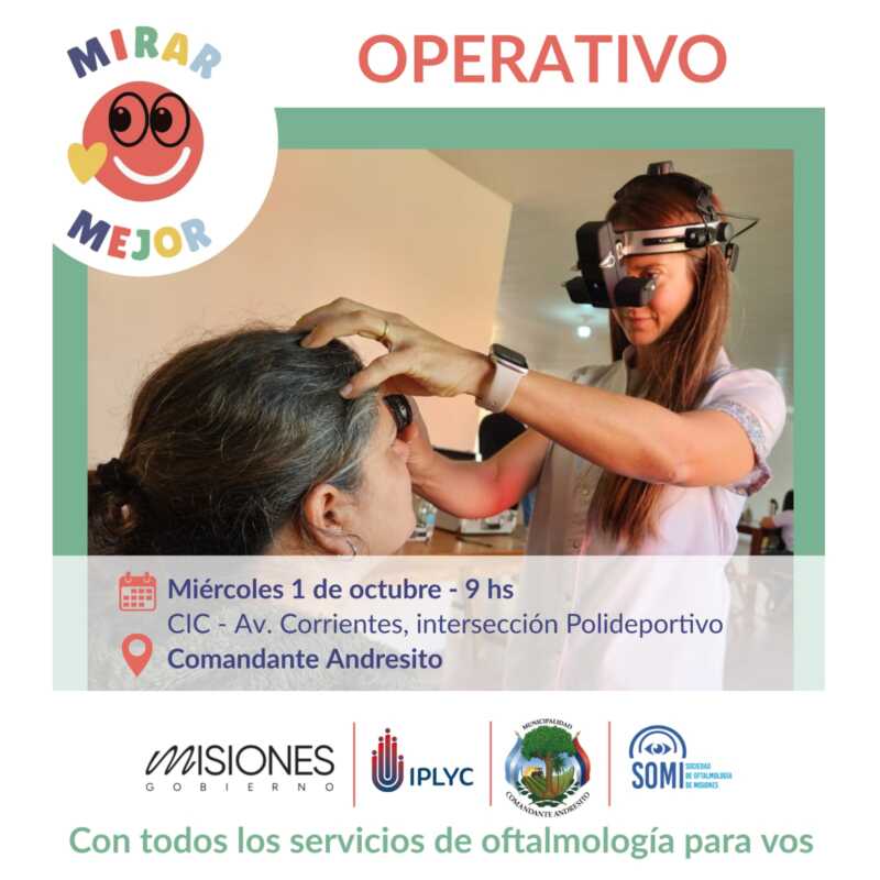 “Mirar Mejor”: el operativo de salud llega a Comandante Andresito 4 mirar mejorr - 3