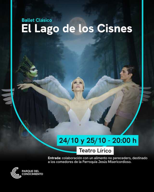 “El lago de los cisnes” deslumbra nuevamente en el Parque del Conocimiento 2 ''El Lago de los cisnes” el Ballet Clásico del Parque revive la magia