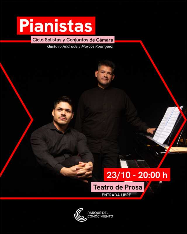 El Parque del Conocimiento invita a disfrutar del concierto Pianistas con entrada libre