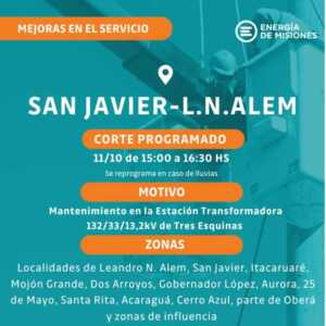 Energía de Misiones anunció cortes programados para este fin de semana 11 Imagen de WhatsApp 2025 10 10 a las 20.37.17 77ab3394 - 10