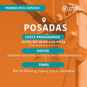 Energía de Misiones anunció cortes programados para este fin de semana 3 Imagen de WhatsApp 2025 10 10 a las 20.37.20 5b13c845 - 2