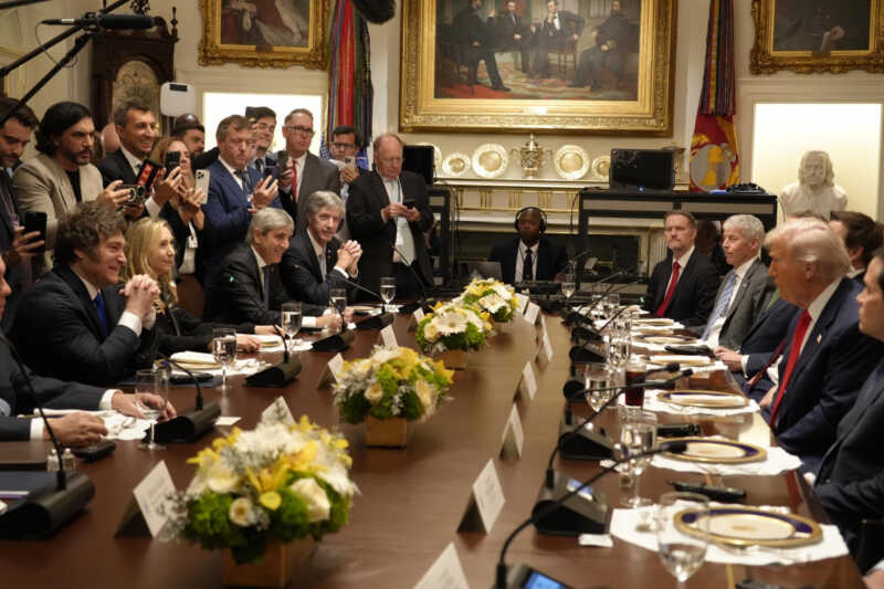 Ambos encabezaron un almuerzo de trabajo con la participación de las respectivas delegaciones.