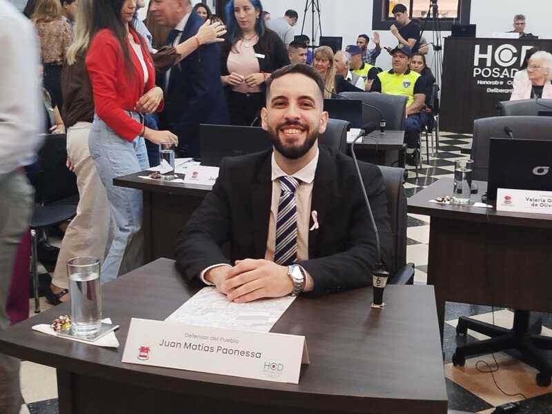 Juan Matías Paonessa asumió como nuevo Defensor del Pueblo de Posadas nuevo defensor del pueblo Posadas