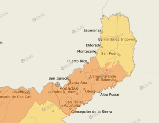 Alerta naranja para el viernes en Misiones: qué zonas estarán afectadas por tormentas y granizo alerta naranja misiones