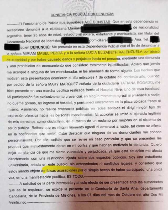 Denunciaron a la intendenta de Santa Ana por abuso de autoridad 6 santa ana