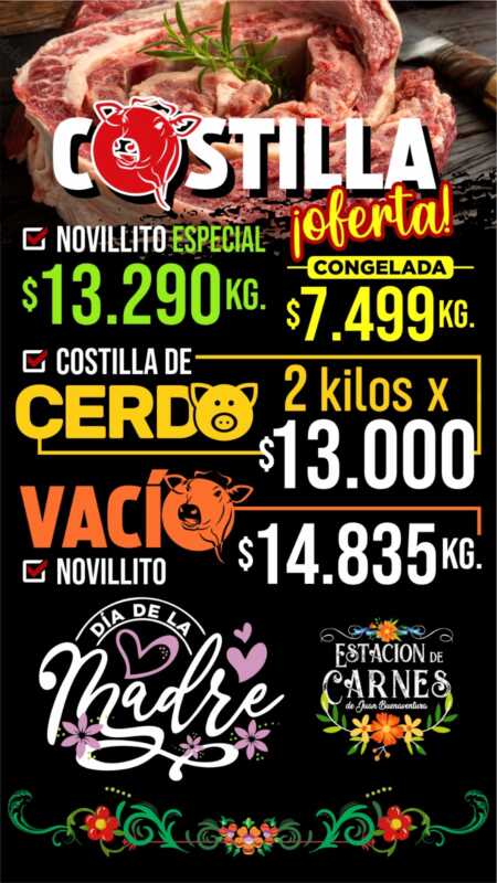 Cuánto cuesta un buen asado en Posadas para agasajar a las madres en su día 9 estacion de carnes ofertas 3 - 8
