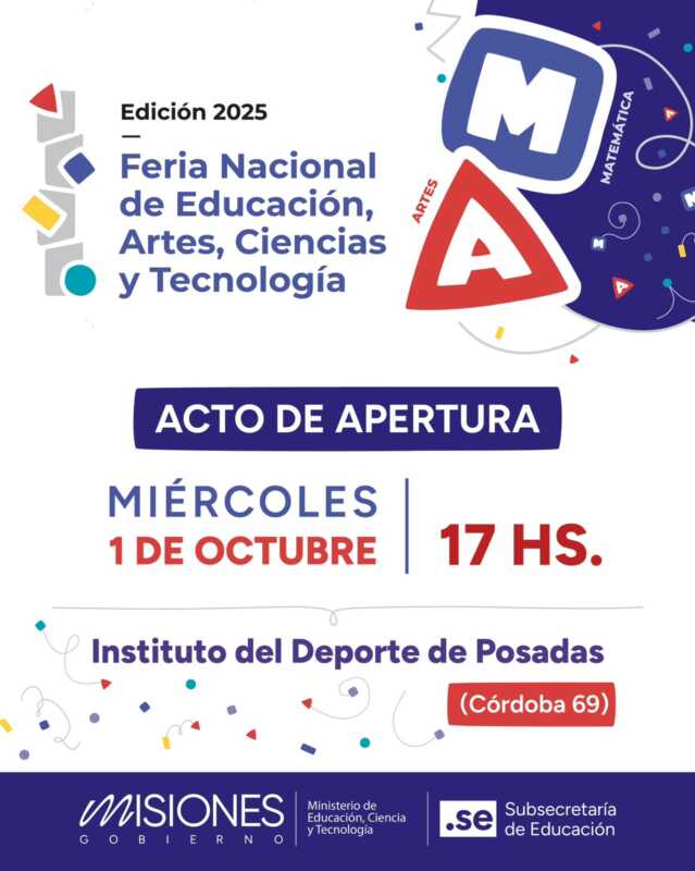 Posadas recibe a la Feria Nacional de Ciencias con más de 80 proyectos de todo el país 9 feria