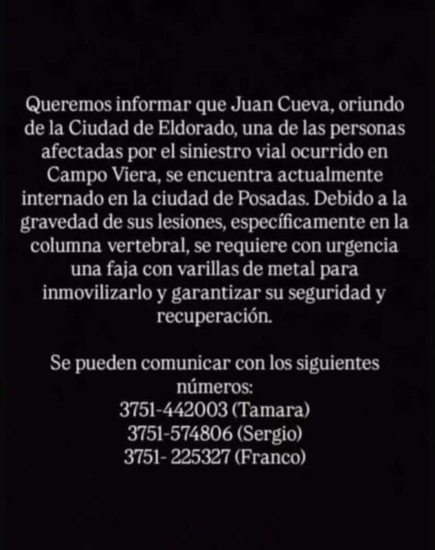 Tragedia en Campo Viera: los alumnos de Eldorado serán velados juntos luego de su traslado desde San Javier 3 juan cueva - 2