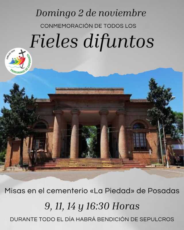 Misas por la conmemoración de los Fieles Difuntos en el cementerio “La Piedad” 2 misas cementerio - 1