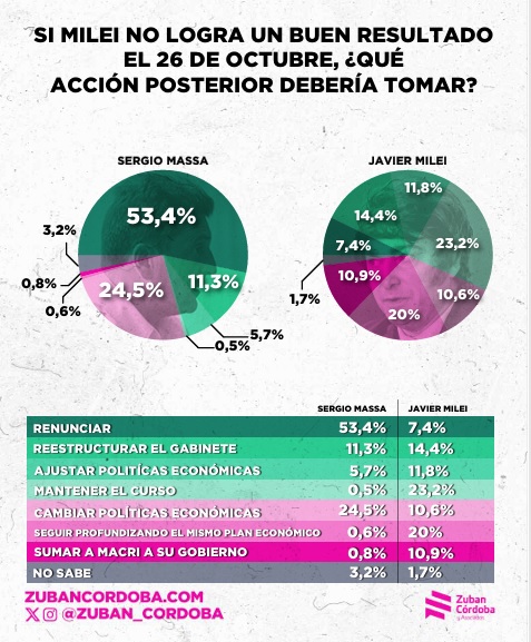 Londero: “Si Milei pierde, un 30% de los argentinos cree que debería renunciar” 8 que hacer milei octubre 1 - 7