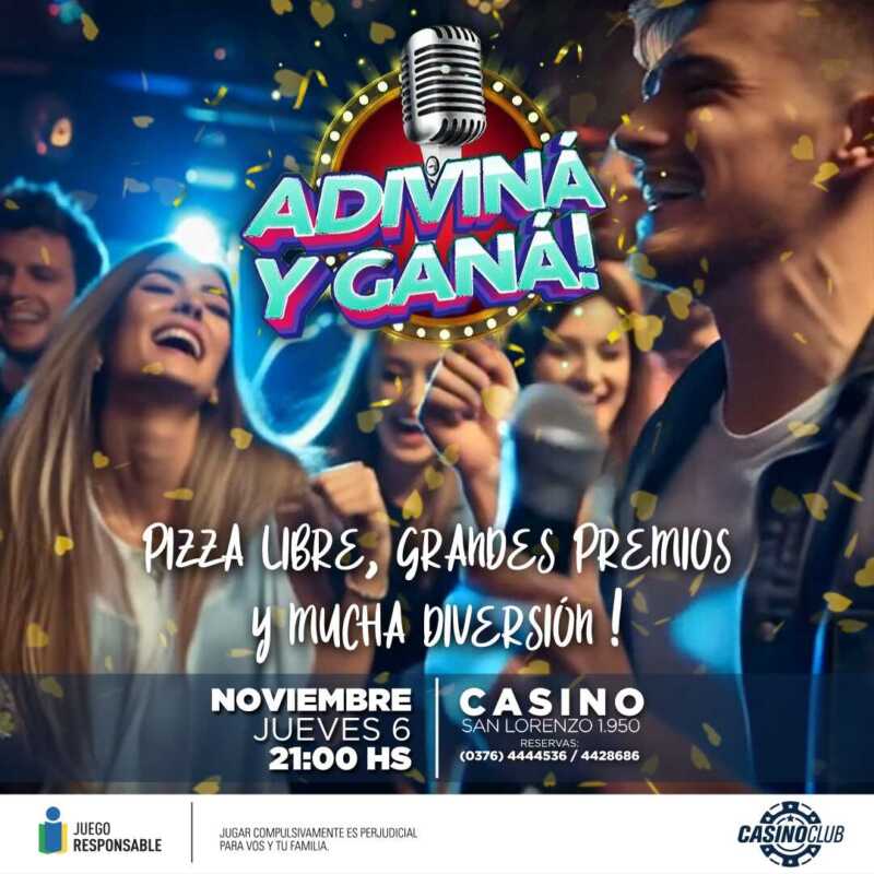 El Casino Club te invita a dar la bienvenida al mes de noviembre con espectáculos de primer nivel 3 25 11 06 ADIVINA GANA Flyer Feed - 2