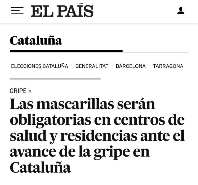 Cataluña restablece el uso de mascarillas en hospitales por el aumento de infecciones respiratorias 4 G7v80EiXgAMGiW - 3