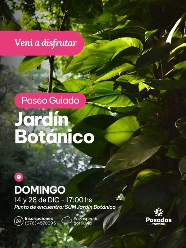 Paseo guiado por el Jardín Botánico este domingo desde las 17 horas 3 Invitan a un paseo guiado por el Jardín Botánico este domingo