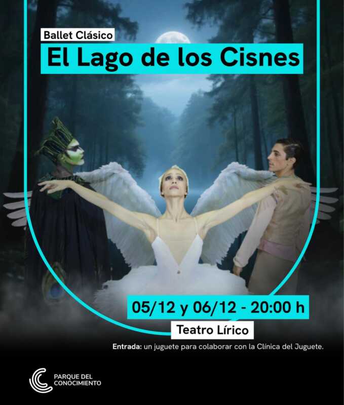 El Parque del Conocimiento cierra el año con “El lago de los cisnes” solidario 2 “El lago de los cisnes” cierra la temporada en el Parque