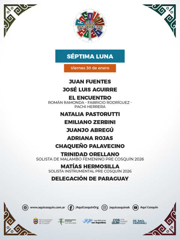 Séptima Luna de Cosquín 2026: grandes voces y emoción en la Plaza Próspero Molina 6 20260130155038 - 5