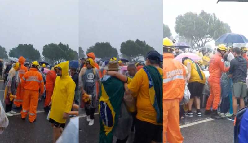 Rayo en Brasilia deja 30 heridos durante marcha a favor de Bolsonaro 2 Brasilia: rayo hiere a manifestantes que pedían liberación de Bolsonaro