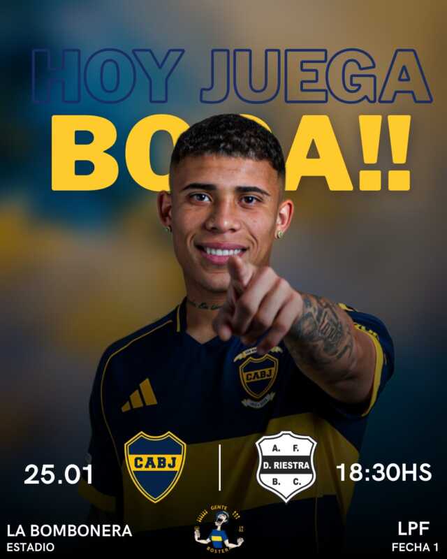 Torneo Apertura 2026: Boca enfrenta a Riestra en la Bombonera