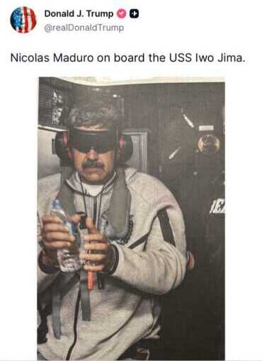 Se difundieron las primeras imágenes de la captura de Maduro 1 Maduro