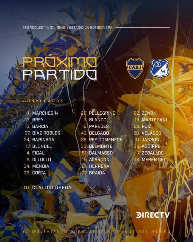 Boca: Úbeda patea el tablero ante Millonarios y apuesta por Zenón 5 WhatsApp Image 2026 01 14 at 09.46.13 2 - 4